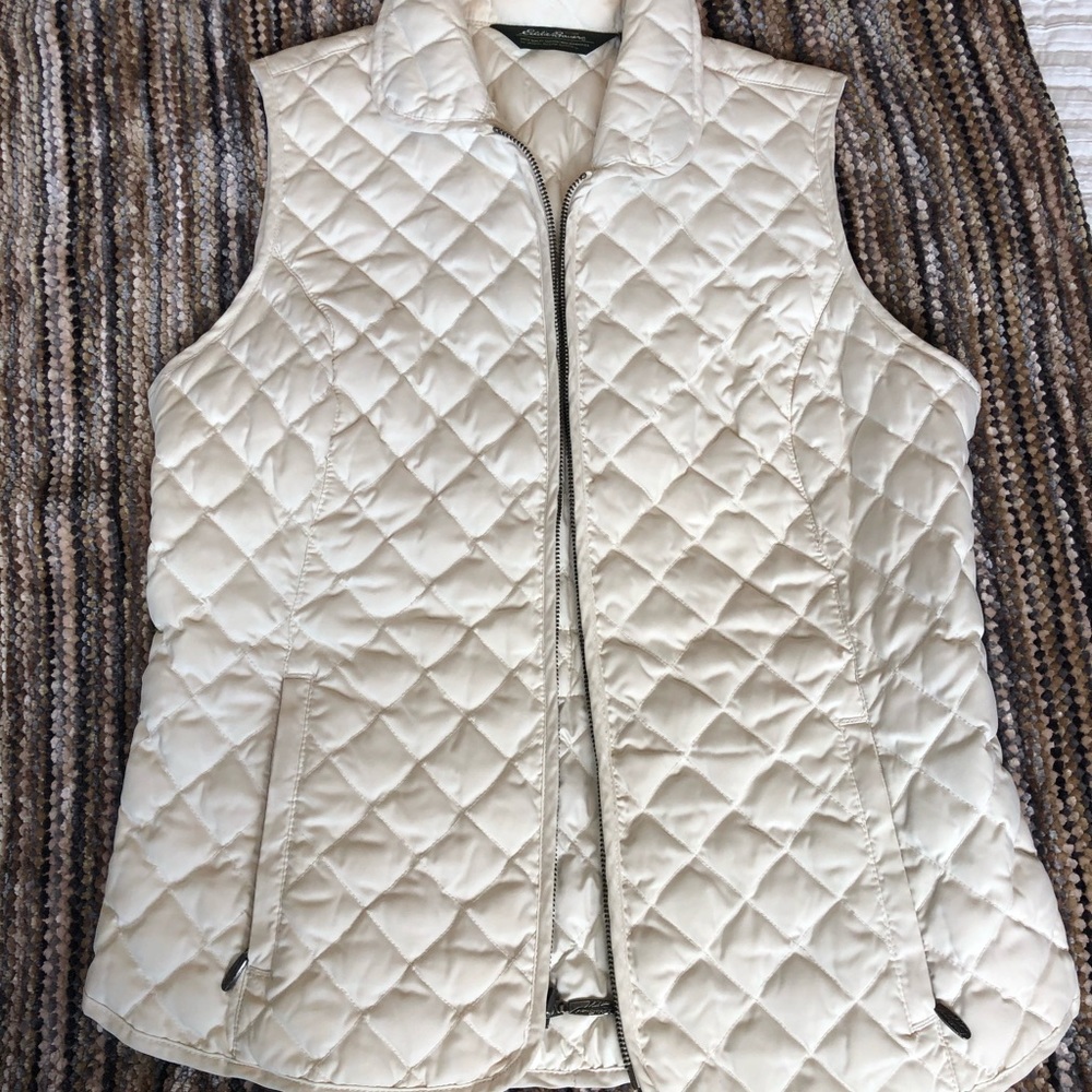 Eddie Bauer Premium Quality White Vest